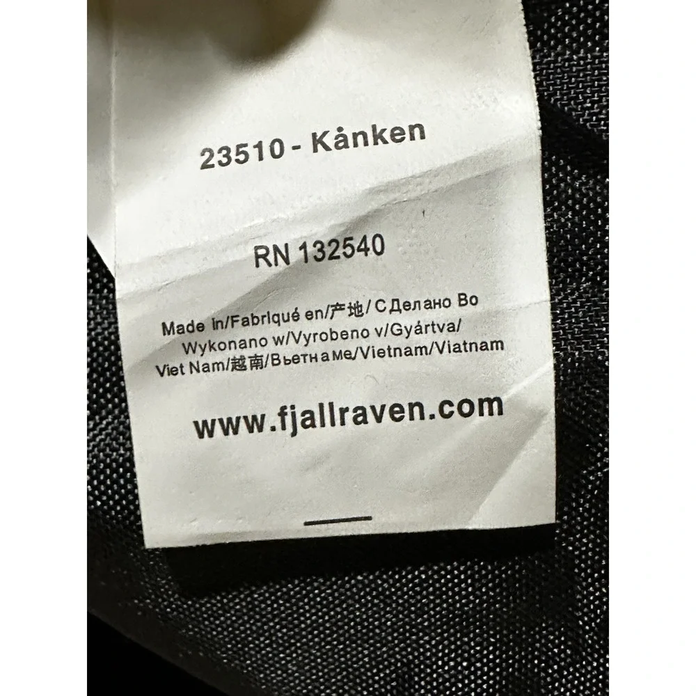 Fjallraven Kanken Classic Backpack w/Bottle Pockets Black 23510 Bag Top Handle‎